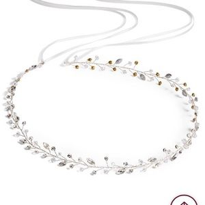 Brides & Hairpins Norah crystal Sash w/ Silk Ties